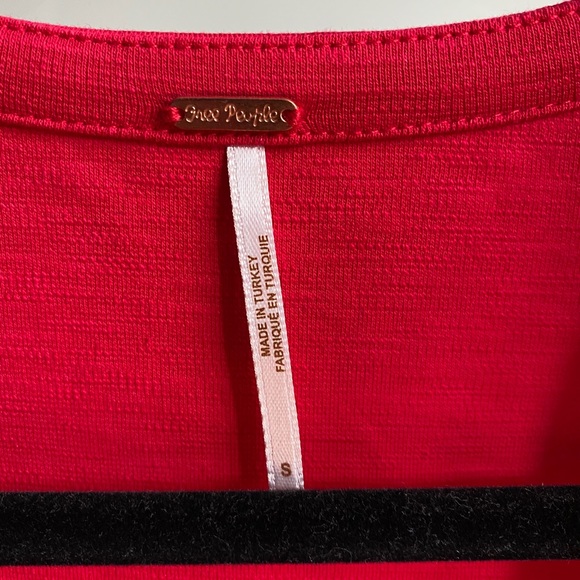Free People Ellery Tee - Bright Red - Picture 2 of 5